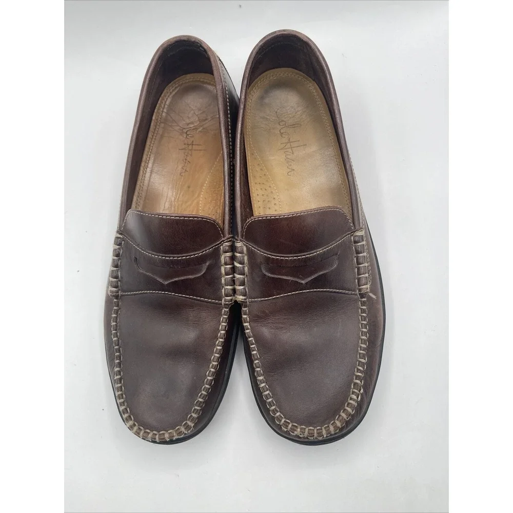 Cole Haan Resort Penny Loafer Men's Size 9.5 Brown Leather Slip-On‎ Shoes